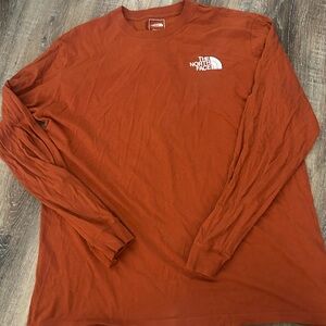 The North Face Men's Burnt Orange Long Sleeve Tee